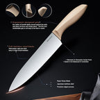 RAXCO Kitchen Set,18-Piece Silicone Cooking Utensils and Stainless Steel Chef's Knives,Khaki