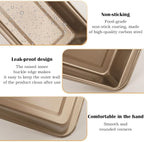 Small Mini Loaf Pans Nonstick Bread Pans Set, 12-Pack, 10x5.1x2.5 in, Thick Carbon Steel, Oven & Air Fryer Safe, Cute Baking Tins, Easy-to-Clean, Durable Bakeware for Mini Bread & Cakes (Gold)