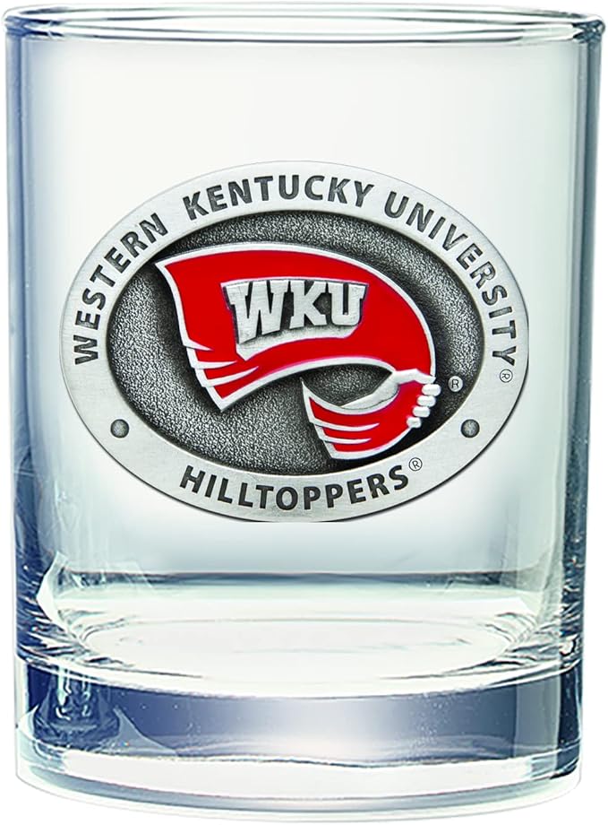 Heritage Pewter Western Kentucky Double Old Fashion | Double Rocks Glass 14 OZ for Liquor | Expertly Crafted Pewter Glass