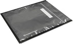 11" x 12" Recloseable Zip Storage Vacuum Seal Bag (Black and Clear) (100 Count) 5.5 Mil Durable - BPA Free Food Grade Reusable Resealable Zipper Reclosable Zip Poly Coins, Snacks, herbs