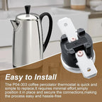 P04-303 Coffee Percolator Thermostat for Farberware FCP Series Coffee Maker Percolators FCP412,FCP240, FCP280,Temperature Control Coffee Pot Switch Replacement Part