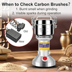 Grain Flour Mill Grinder Electric,550g Food Spice Powder Wheat Maker Stainless Steel Rice Bread for Kitchen Home Commercial Pepper Coffee Corn Nut Dry