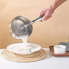 1-Quart Saucepan with Lid, Tri-Ply Stainless Steel Pot with Stay-Cool Handle & All Cooktop Compatibility (Gas, Ceramic, Electric) - Silver