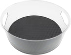 Spectrum Lazy Susan Organizer, Hexa Large (1-Pack) - Lazy Susan Turntable for Cabinet, Refrigerator, Pantry, Table, & Shelf - Rotating & Spinning Pantry Organization - Spice Rack Storage for Fridge