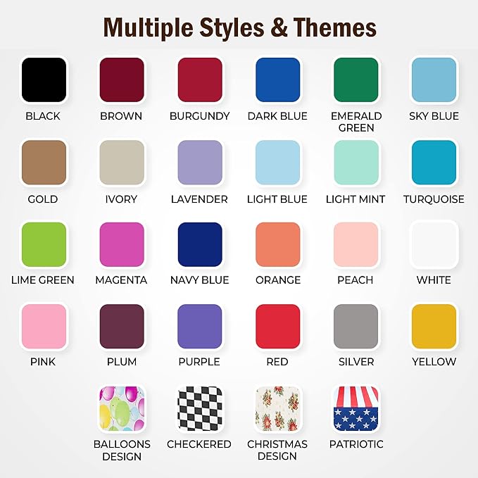 Exquisite Party Solids 12-Pack Premium Plastic Tablecloth 84in. Round Table Cover - Light Mint