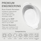 Made In Cookware - Oval Baking Dish - White - Hand Crafted Porcelain - Professional Bakeware - Made in France