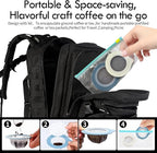 Portable Pour Over Coffee Dripper Reusable Coffee Filters Pour Over Coffee Maker for Camping Coffee, Travel Coffee Maker (50, white)