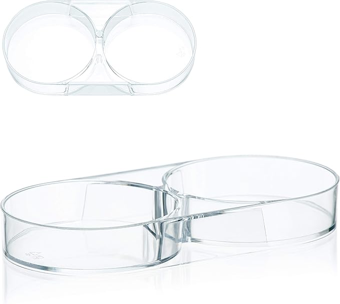 Salt and Pepper Mill Tray - Acrylic Transparent Mill Rest by urban noon - Grinders up to 2.7 inches in diameter