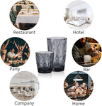 Topsky Plastic Tumblers Reusable,Shatter Proof Cups Drinking Glasses,Unbreakable Plastic Tumblers Beverage Acrylic Juice Wine Cups for Home Picnic Party,Dishwasher Safe,Stackable|10-oz&16-oz|Gray