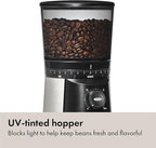 OXO Brew Conical Burr Coffee Grinder - Silver, Stainless Steel Burrs, One-Touch Automatic Smart Grind