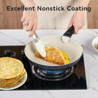 22Pcs Nonstick Ceramic Cookware Set with Detachable Handles, Oven & Induction Safe Pots and Pans, Non-Toxic Kitchen Essentials for Family Cooking, Black
