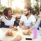 500 Pcs Lavender Purple Coffee Stir Sticks Set Lilac Purple Cocktail Straws Acrylic Stir Stick Holder Coffee Stirrers Holder Bar Straws Drink Stirrers for Coffee Bar Party Supplies Kitchen 2.7*4 Inch