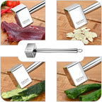 Meat Tenderizer,304 Stainless Steel Heavy Sturdy Meat Mallet/Pounder/Hammer Tool(1.65lb)