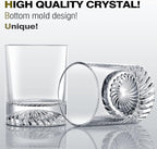 Whiskey Glasses Old Fashioned Glasses Set of 4 12oz Rocks Glasses Gift for Men Women Drinking Bourbon Scotch Cocktails Rum Cognac Vodka at Home Bar
