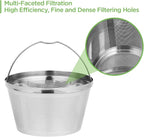 Reusable Coffee Filters 8-12 Cup Permanent Coffee Filters Basket Washable Compatible with Mr. Coffee Black & Decker Coffee Maker Filter 6-12 Cup