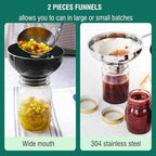 Canning Supplies Starter Kit - Water Bath Canning Pot with Rack,Stainless Steel Canner Kit Set Tools: 2pcs Funnels,3 in 1 Lid Lifter,Ladle,Tongs,Silicon Gloves & Accessories Equipment for Beginner