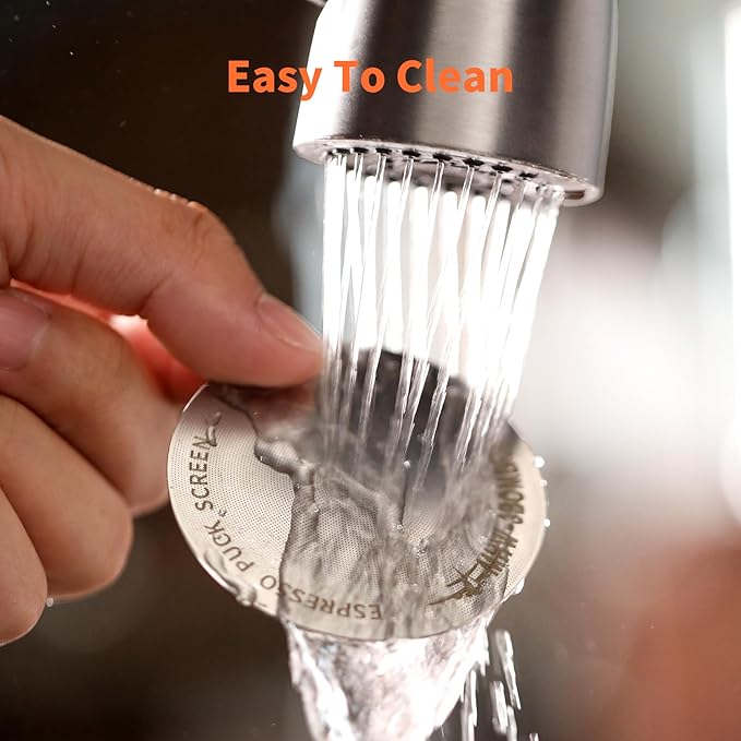 MHW-3BOMBER 51mm Puck Screen Metal Espresso Puck Screen Reusable Coffee Filter for 51mm Portafilter Basket 0.8mm Thickness FG5580S-OS