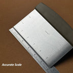 Vovoly Multipurpose Bench Scraper Kitchen Utensil for Flat Top Griddle, Dough Scraper Cutter for Bread and Pizza Cutter - Stainless Steel Metal Griddle Scraper Chopper-Dishwasher Safe