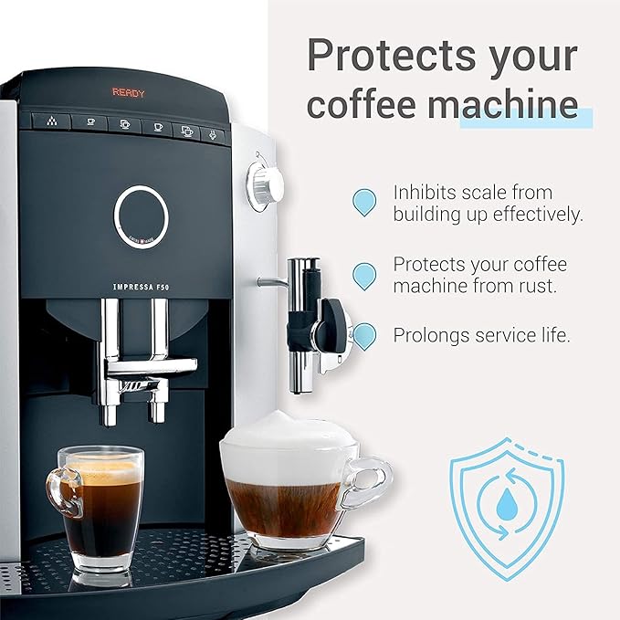 EcoAqua Replacement Coffee Filter, Replacement for Jura® Clearyl/Claris Blue Capresso® Clearyl Coffee Machine Water Filter, Jura® Filter, Pack of 3