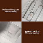 Chocolate Tempering Machine - 3.3L*2 Tanks, 18 Lbs Capacity, Temp Control 86~176℉, 1500W Stainless Steel Electric Food Warmer for Chocolate/Milk/Cream Melting