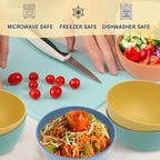 Wheat Straw Bowl Sets,8 PCS Unbreakable Cereal Bowl 26 OZ,Microwave and Dishwasher Safe Bowls,Bowl Sets for Camping and Picnic BPA Free Colorful Salad Bowls for Serving Soup,Oatmeal and Fruit Etc…