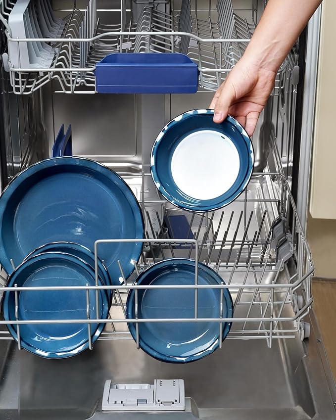 NUTRIUPS 6.5 Inch Ceramic Pie Pans Set of 4, Round Baking Dish for Kitchen, Round Pie Dish Oven Safe