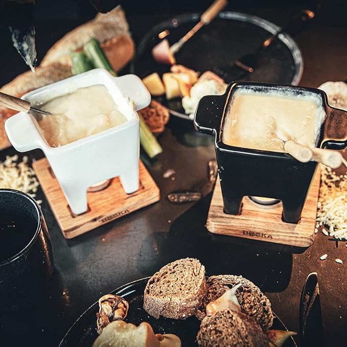 Boska Tapas Fondue Bianco - for 174 Grams of Melted Cheese - 300 ml