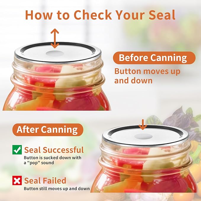 Aliggbent 220 Pcs Regular Mouth Canning Lids 70MM Airtight Split-Type Lids for Mason Jars Regular Mouth, Leakproof Bulk Canning Jar Lids for Food, Jam, Fruits & DIY Decor