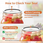 Aliggbent 220 Pcs Regular Mouth Canning Lids 70MM Airtight Split-Type Lids for Mason Jars Regular Mouth, Leakproof Bulk Canning Jar Lids for Food, Jam, Fruits & DIY Decor