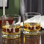 HomeWetBar Buckman Glasses (Signature Designs - Set of 2)