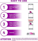 French Fry Cutter 4-in-1 – Potato Cutter for Fries, Onion Dicer, Food Chopper & Apple Slicer – Manual Hand Vegetable Cutter with 4 Blades