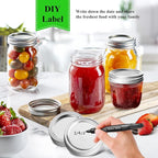 100-Count Canning Lids, Wide Mouth Mason Jars Lids for Ball/Kerr Jar, Large Mouth and Split-Type (Only Lids)
