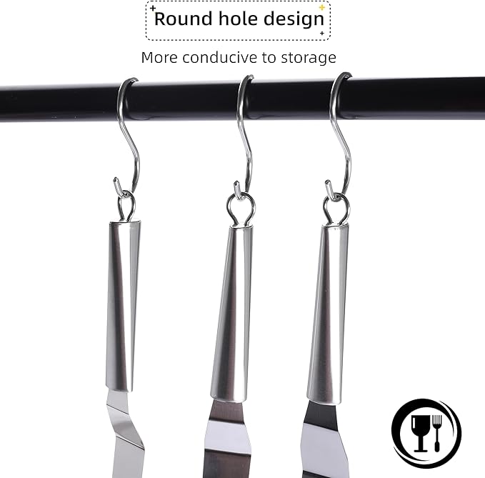 Cake Frosting Spatula Set, 4 6 8 10 Inch Straght Icing Spreader Knife For Baking, Decorating Cakes