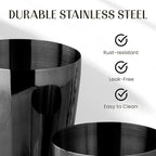 Mixology & Craft Cocktail Shaker Set - 11-Piece Bar Accessories Kit w/Weighted Boston Shaker, Strainer, Jigger, Muddler and More - Home Bartending Tools, Accessories for Bartender, Black
