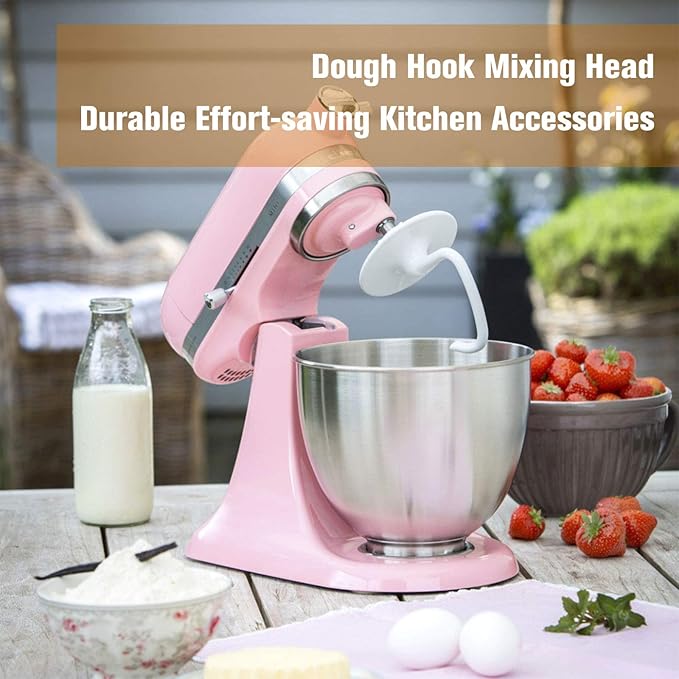 TOMOON K45DH Kitchen-Aid Bread Hook, C Dough Hook Attachment for 4.5-5 QT Bowl,Compatible for Kitchen-Aid Stand Mixer K45 K45SS KSM90 KSM150