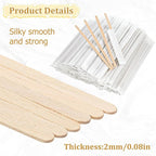 2000 Pcs Individually Wrapped Wooden Coffee Stirrers 5.5 Inch Disposable Wood Stir Sticks, Round End coffee stirrer for Cocktail, and Hot Drinks