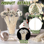 Meanplan 60pcs Christmas Swizzle Sticks Christmas Cocktail Stirrers Plastic Stir Sticks Xmas Santa Claus Snowman Decorations for Birthday Party Coffee Shop Supplies Favors Gifts(Reindeer)