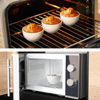 NUTRIUPS 10oz Ice Cream Bowl, 4.3in Small Ceramic Bowls for Dessert Snack Rice Side Dishes, White Dip Bowl, Set of 8