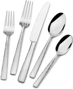Mikasa, Oliver Gleam Flatware Service for 12, 65 Piece Set, 18/10 Stainless Steel, Silverware Set with Serving Utensils