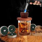 Cocktail Smoker Kit with Torch – 8 Flavors Wood Chips – Bourbon, Old Fashioned Drink Smoker Kit, Whiskey Smoker Infuser Kit, Birthday Bourbon Whiskey Gifts for Men, Dad, Husband (Without Butane)