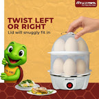 4 in 1 electric egg cooker | Boils upto 14 eggs | Poacher | Omelet maker | Vegetable steamer, dumpling & More | Marble