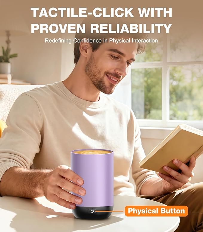 Self-Heating Coffee Mug T1, 16oz Rechargeable Heated Coffee Mug, Smart Coffee Warmer Mug with App-Controlled,Advanced Temperature-Controlled Heating Coffee Gifts for Women Men Coffee Lover