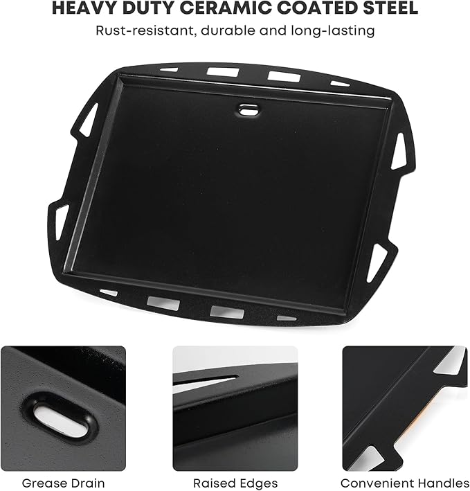 Stanbroil Cooking Griddle Insert for Weber Q200/Q2000 Series Grills, Full Size Nonstick Griddle Plate for Weber Q200, Q220, Q2000, Q2200 Grills