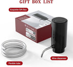 Electric Wine Aerator Pourer with USB Rechargeable, Automatic Wine Bottle Dispenser Machine and Multi-Smart Wine Decanter, Perfect Wine Gifts for Wine Lovers