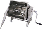 CMI Commercial Stainless Steel Manual Meat Mixers with lid,35Lb/20L Tank,(Mixing Maximum 35-Pound for Meat),Sausage Mixer Machine Meat Processing Equipment (20L/35Lb-Tilt Tank(Gear))