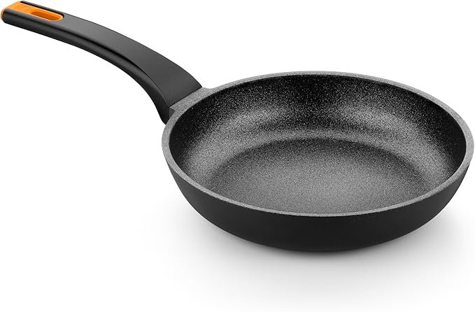 BRA COOKWARE Efficient Pro Frying Pan | 11.8 inches Cast Aluminum Frypan | Profile Plus Non-Stick | All Heat Source Compatible | PFOA Free | Ergonomic Heat-Resistant Handle | Non Deformable