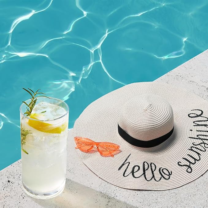 17 Oz Plastic Tumblers Set of 12, Clear Plastic Drinking Glasses, Plastic Cups Reusable, Highball Glasses Drinking Set for Kitchen Poolside Patio,Dishwasher-Safe, Shatterproof, BPA-Free