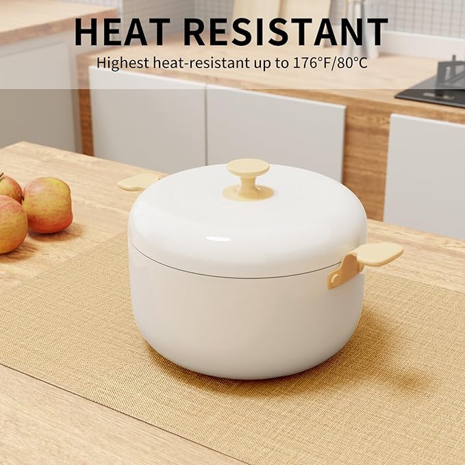 Cloth Placemats, Set of 6 Heat-Resistant Cotton Linen Blend Double Layered Machine Washable Place Mats, Wrinkle Free Thick Fabric Dining Table Mats for Indoors & Outdoors (Cream Beige, 6)