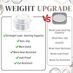 WDF 120PCS Plastic Christmas Plates White Silver Rim - Disposable Plates including 60PCS for Dinner 10.25inch, 60 Salad/Dessert Plates 7.5inch Heavy Duty Wedding