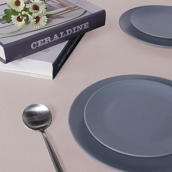 sancua Square Tablecloth - 54 x 54 Inch - Stain and Wrinkle Resistant Washable Polyester Table Cloth, Decorative Fabric Table Cover for Dining Tables, Buffet Parties and Camping, Blush